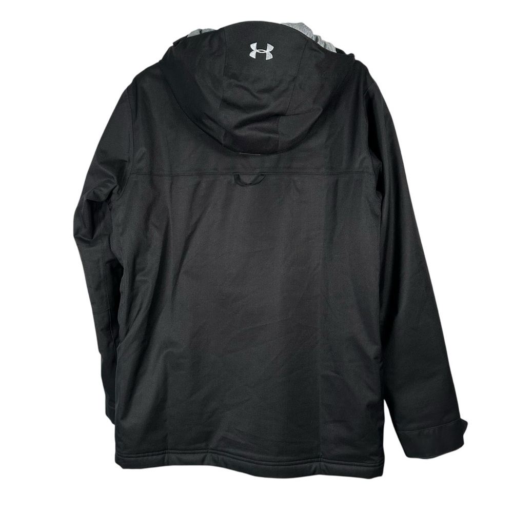 Under Armour Infrared Men’s Medium Parka Black Gray Winter Skiing Outdoor Arctic - Picture 9 of 14